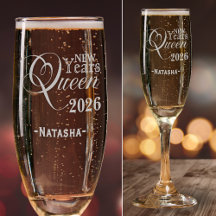 Rainha do Ano Novo 2027 Nome Personalizado