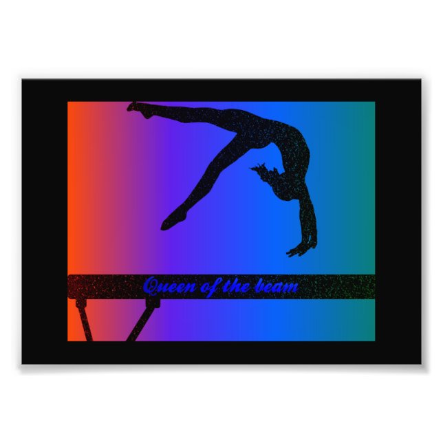 Rainha do Beam Colorida Foto Alargamento (Frente)