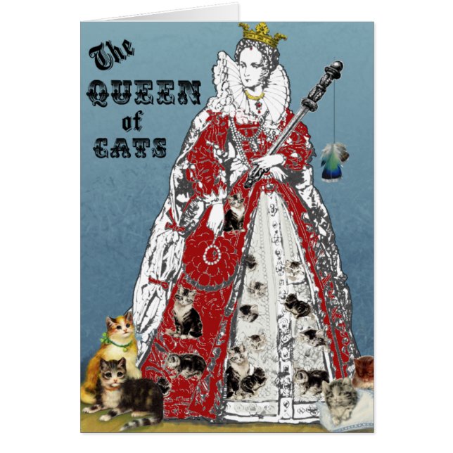 Rainha do cartão dos gatos (Frente)