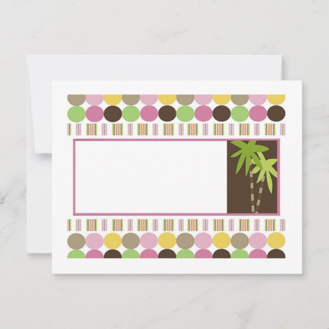 Rainha do convite do chá de fraldas da selva (Frente)