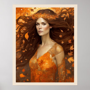 Rainha do Outono - Impressão de Arte Nuevo
