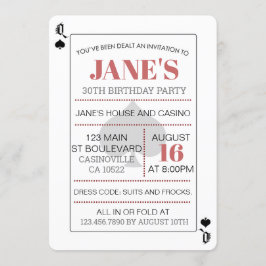 Rainha do Pôquer de Espadas Jogando Cartões Casino