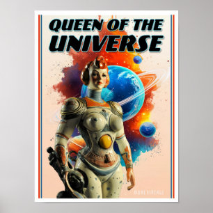 RAINHA DO UNIVERSO IMPRESSÃO DE FICÇÃO CIENTÍFICA