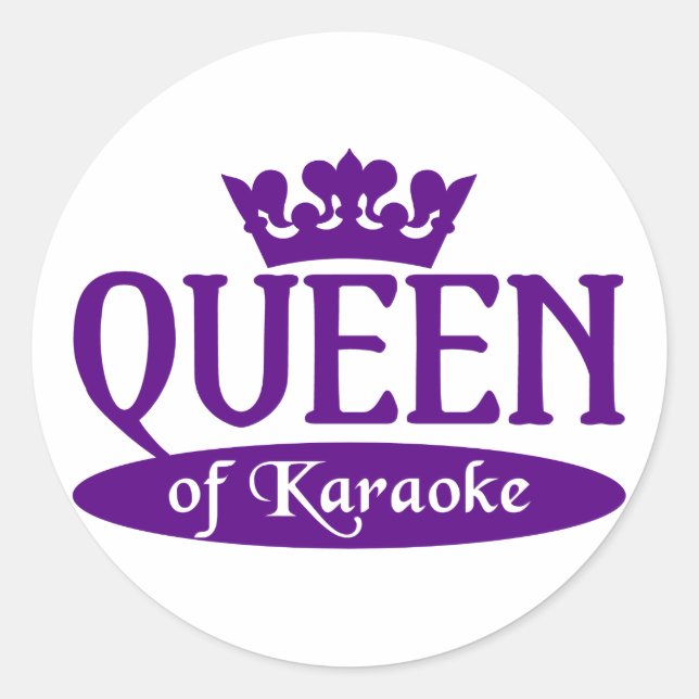 Rainha dos adesivos de Karaoke (Frente)