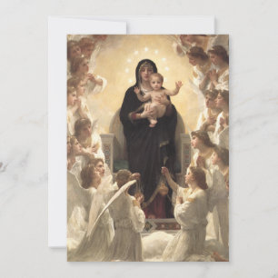 Rainha dos Anjos Regina Angelorum por Bouguereau