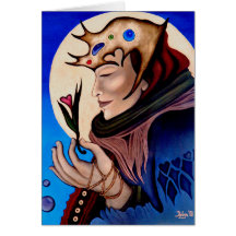 "Rainha dos corações "+ Cartão da arte