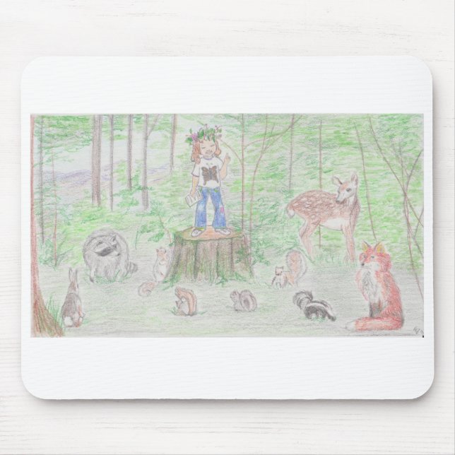 Rainha dos esquilos Mousepad (Frente)
