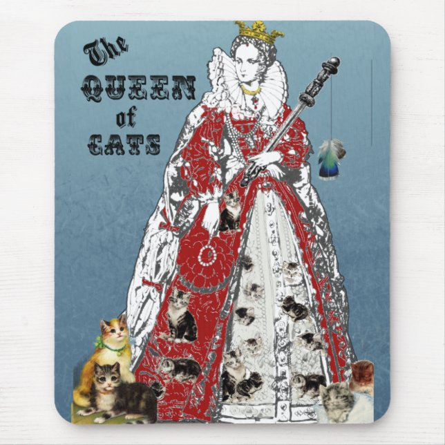 Rainha dos gatos Mousepad (Frente)