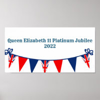 Rainha Elizabeth 11 Poster Platinum Jubilee