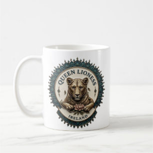Rainha Leoa. Caneca de Café Irlanda