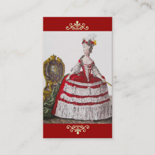 Rainha Marie Antoinette ~ Cartão de visita