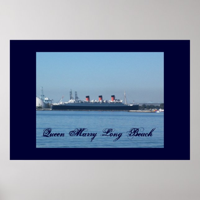 Rainha Mary Long Beach Wall Poster (Frente)