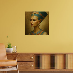 Rainha Nefertiti Poster - Retrato Real Egípcio