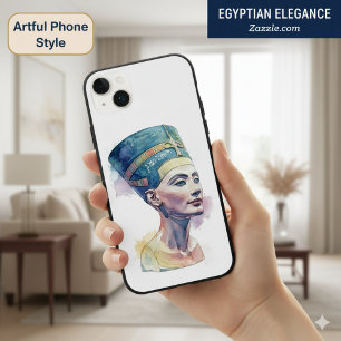 Rainha Nefertiti Watercolor - Arte Egípcia
