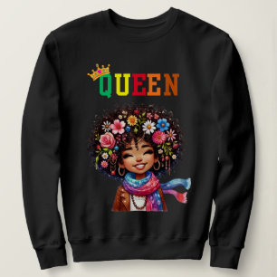 Rainha Nubiana: Camisa de suor feminino Breezy