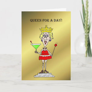 Rainha para um cartão feliz do dia das mães do d