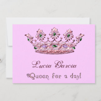 Rainha para um Convite Quinceanera Dia