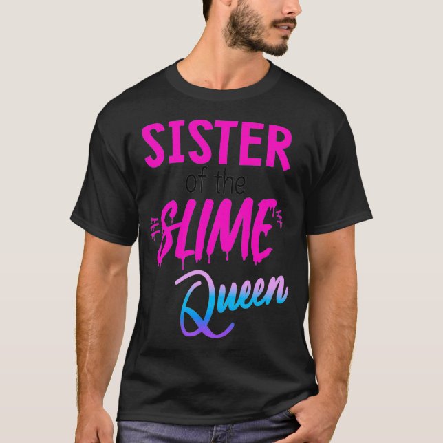 Rainha Slime Mamãe Camisa Roupa De Aniversário Cor (Frente)