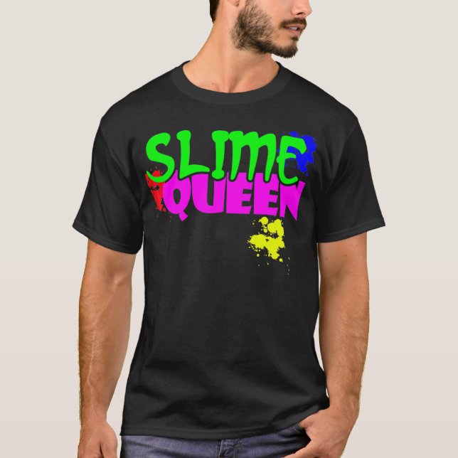 Rainha Slime T Camisa Engraçada (Frente)