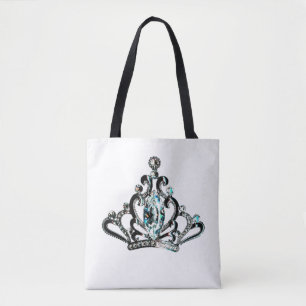 "Rainha" Tiara Tote Bag