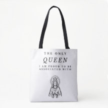 Rainha Virgem Maria Orgulho Tote Bag