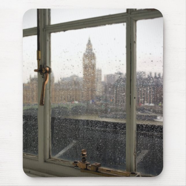 Rainy Day View on Big Ben - London Mouse Pad (Frente)