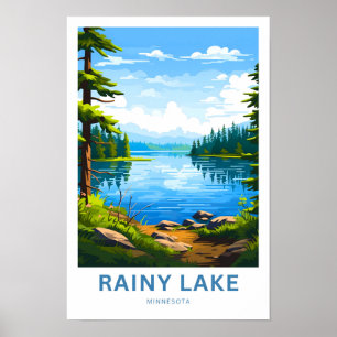 Rainy Lake Minnesota Viagem Impressão
