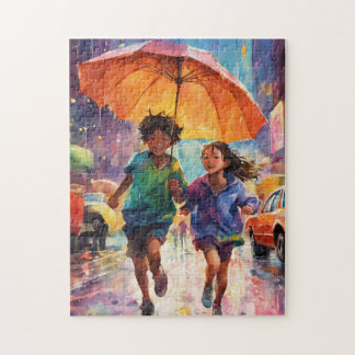 Rainy Rendezvous: Quebra-cabeça Adventure