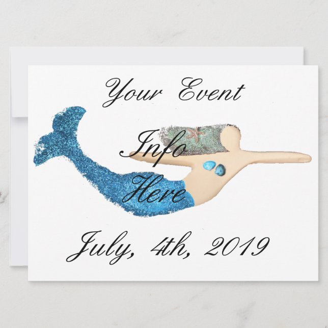 Raio Azul Sereia Nadando Trovão_Cove (Frente)