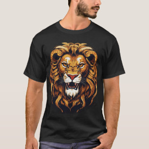 Raio da Selva: Leão Majestoso Roando T-Shirt