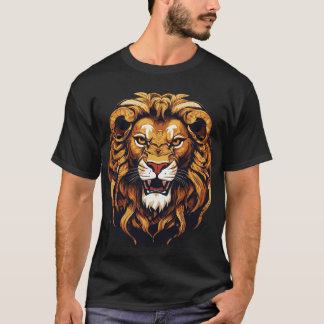 Raio da Selva: Leão Majestoso Roando T-Shirt