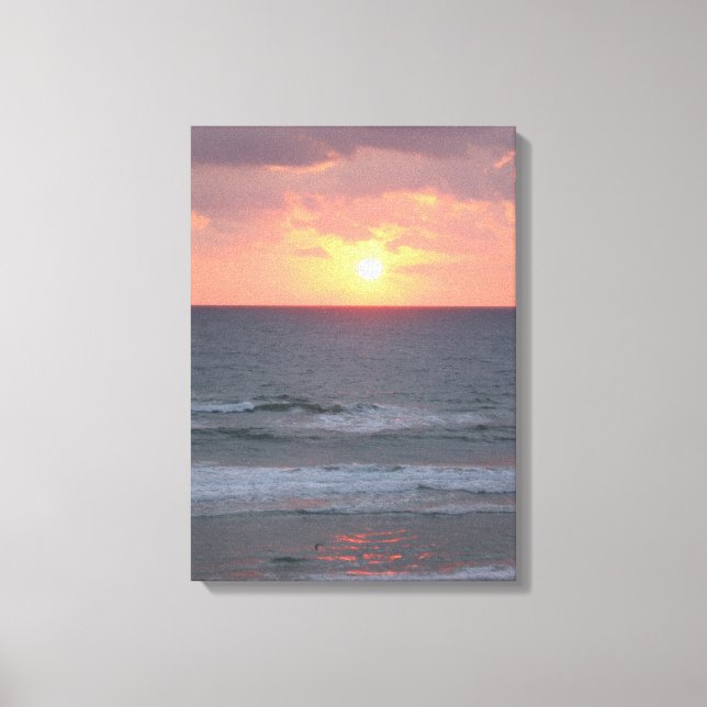 Raio de sol na Canvas da praia (Frente)