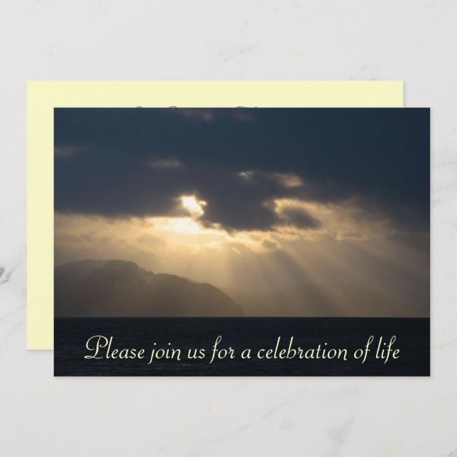 Raio do anúncio da cerimonia comemorativa da luz (Frente/Verso)