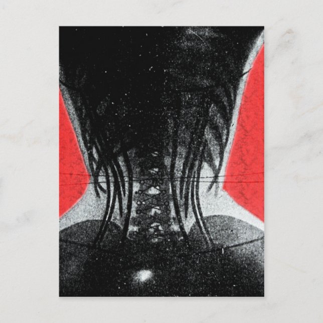 Raio X Da Mulher Num Cartão Postal De Corset (Frente)