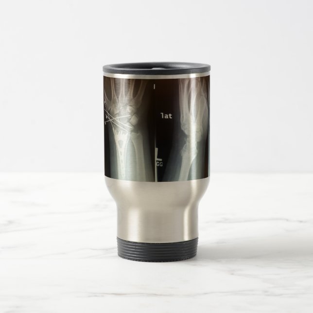 Raio X de aço inoxidável da caneca de viagem (Centro)