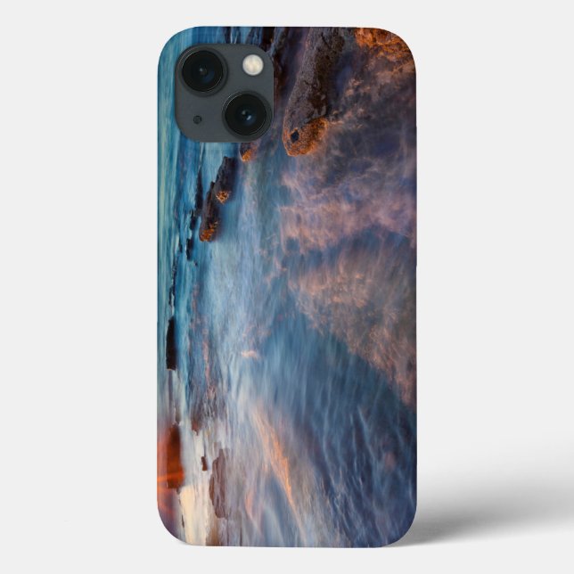 Raios de sol iluminam o Oceano Pacífico (Verso)