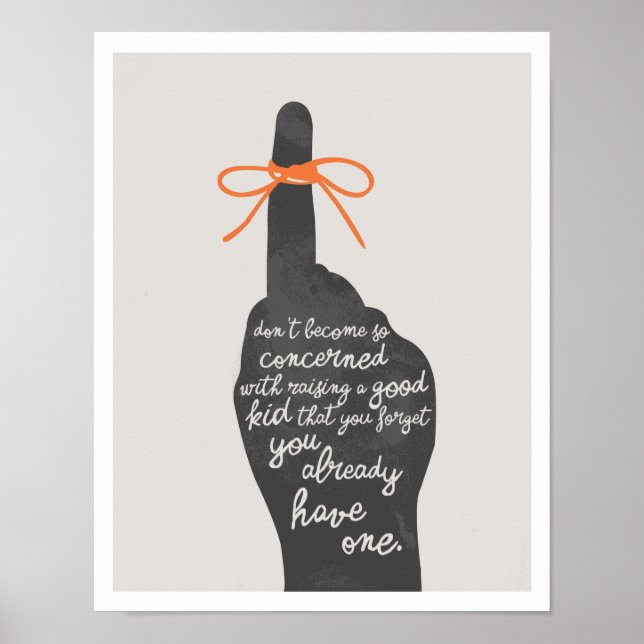 Raising a Good Kid 11"x14" Art Impressão (Frente)