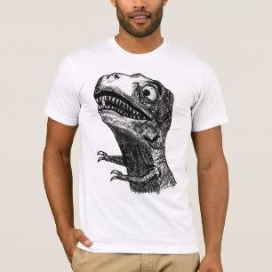 Raiva Meme de T-Rex - t-shirt cabido