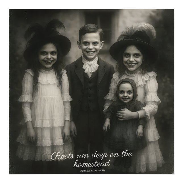 Raízes correm impressão de fotos profundas (Frente)