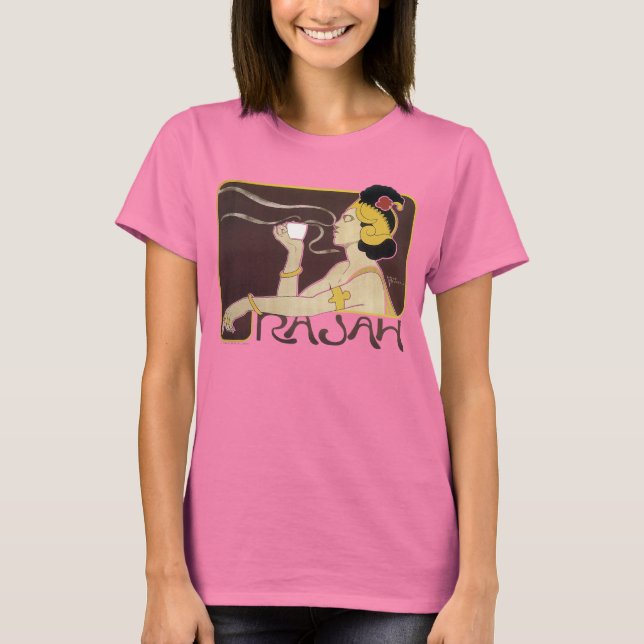 "RAJAH COFFEE" Mulher T-Shirt (Frente)