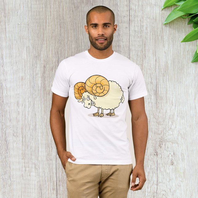 Ram Sheep Mens T-Shirt (Criador carregado)