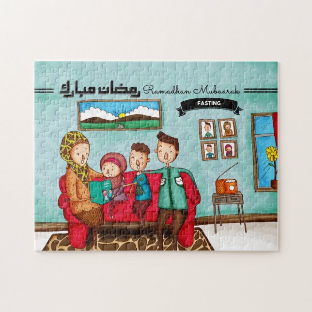 Ramadã Quebra-cabeça Fasting (Horizontal)