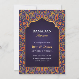 ramadã roxo Convite Iftar