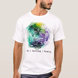 RAMADAN KAREEM em Abstrato Watercolor T-Shirt