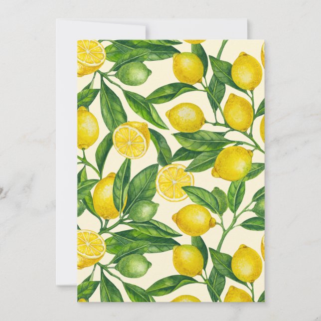 Ramais de limão em verde e amarelo (Frente)