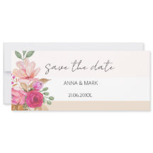 Ramalhete Floral de Primavera em Aquarela com Past