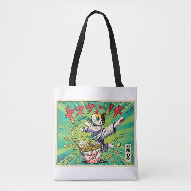 Ramen Cat Tote Bag (Frente)