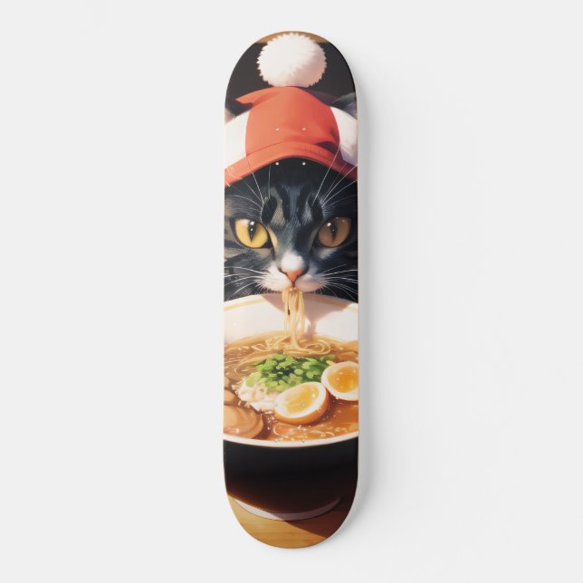 Ramen Rollin' Rascal: Gato em skate (Frente)