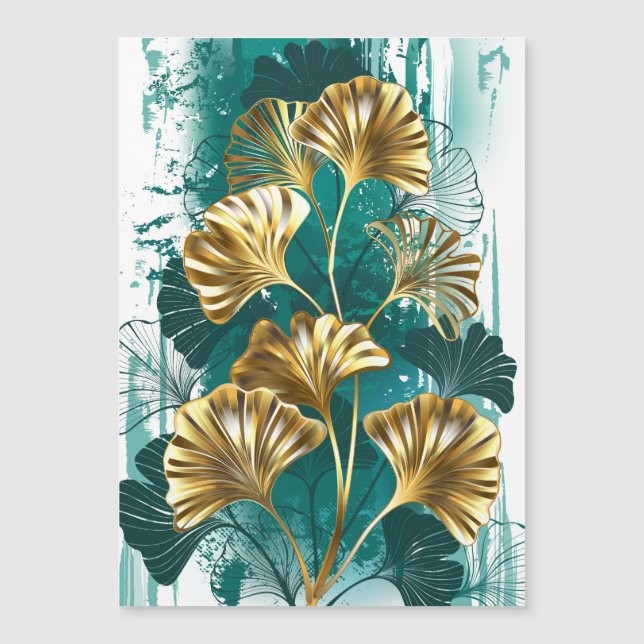 Ramificação com Ouro deixa Ginko Biloba (Frente)