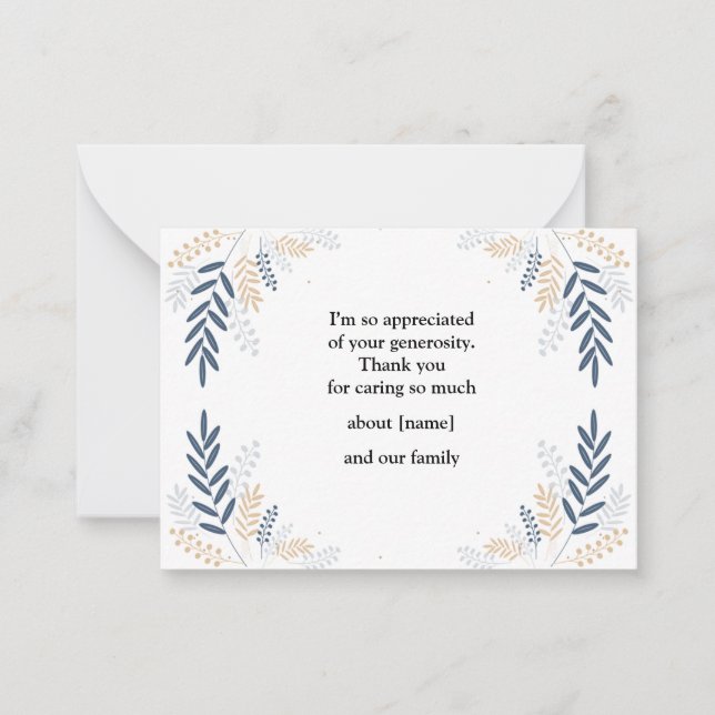 Ramificação De Árvore Com Folha Após Cartões de ag (Frente)